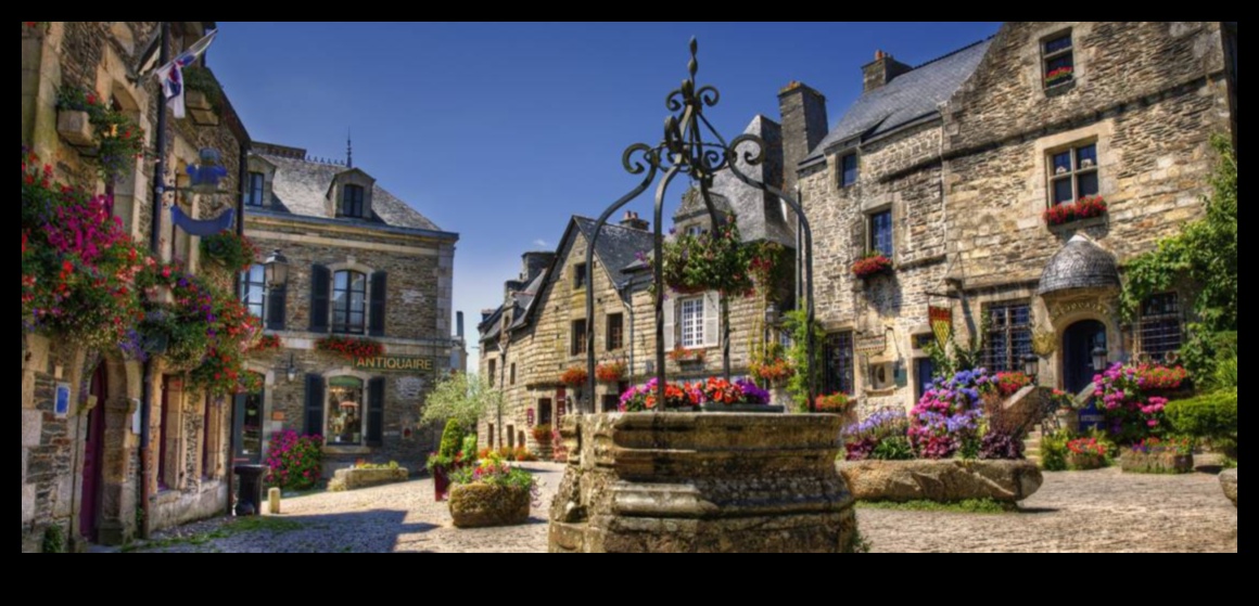 Savdabīgi ciemati: burvīgs skats uz pilsētu un ciematu