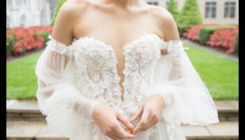 Crowning Glory: Graceful Princess Wedding Couture