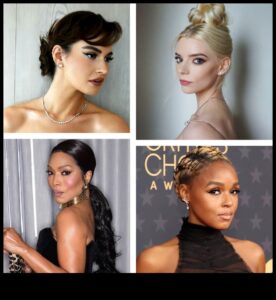 Krāšņi un graciozi: izveidojiet slavenību formālas frizūras